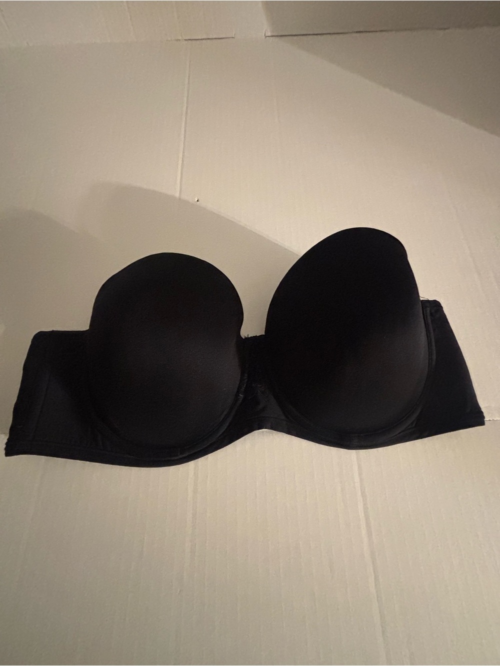 Vanity Fair Strapless Black Molded T-Shirt Bra - Classic Support